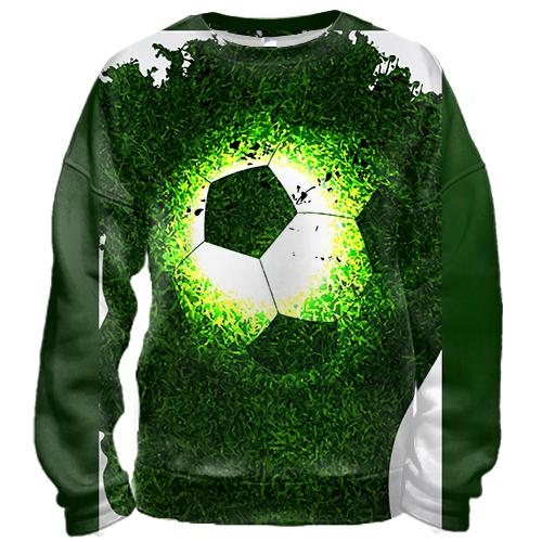 3D свитшот Football Grass Head