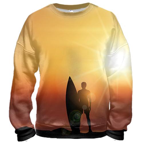 3D свитшот Surfer with Board