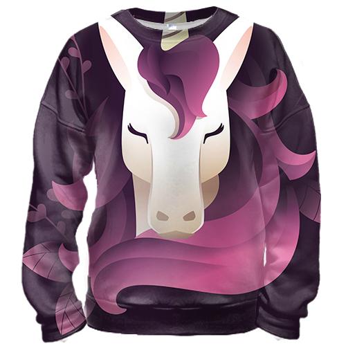 3D свитшот Unicorn Art