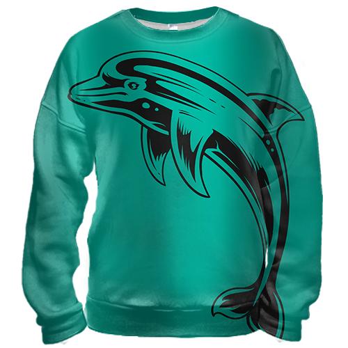 3D свитшот Dolphin Art Graphics