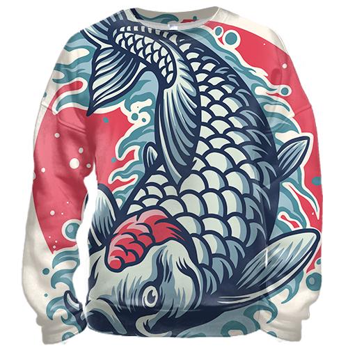 3D свитшот Koi Art