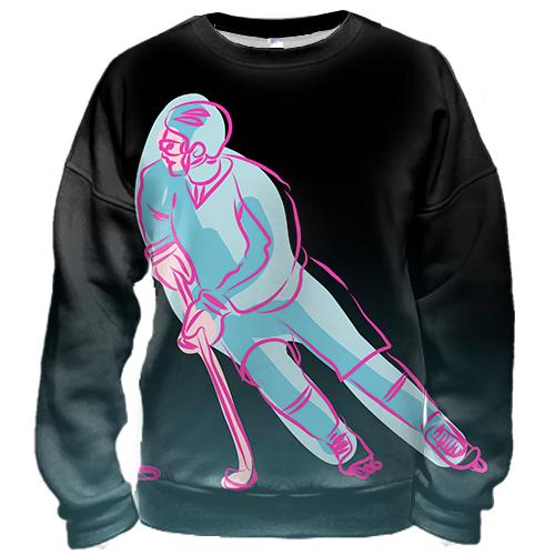 3D світшот Hockey player Art