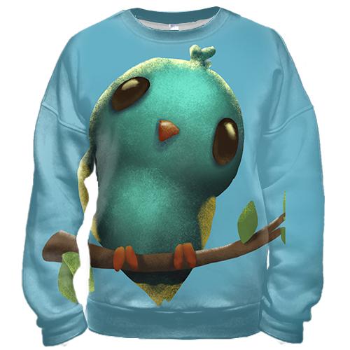 3D свитшот Blue bird