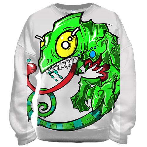 3D свитшот Chameleon Art