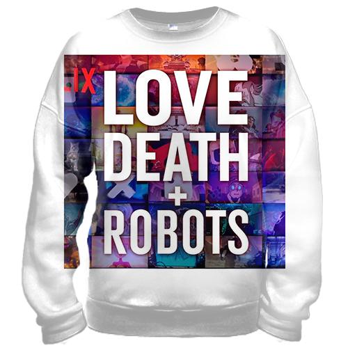 3D свитшот Love death + robots.