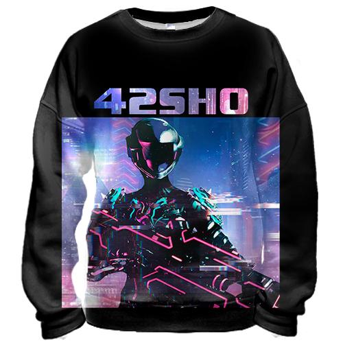 3D свитшот 42SHO робот с оружием