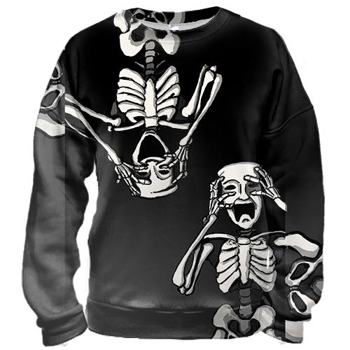 3D свитшот Two skeletons