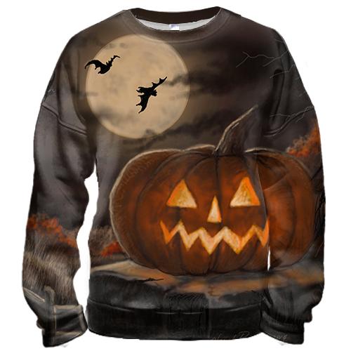 3D свитшот Halloween pumpkin art 4