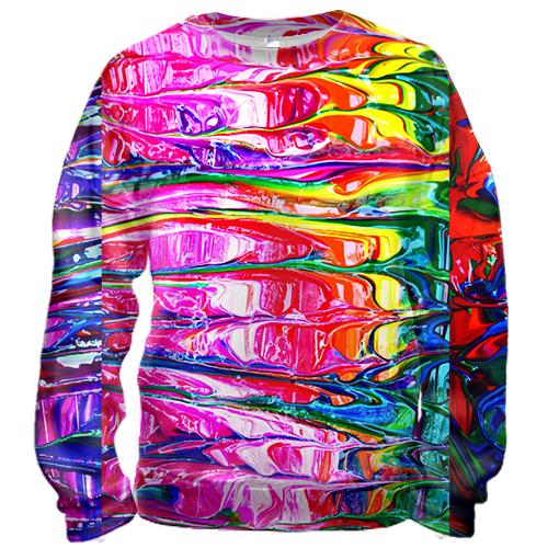 3D свитшот Rainbow abstraction
