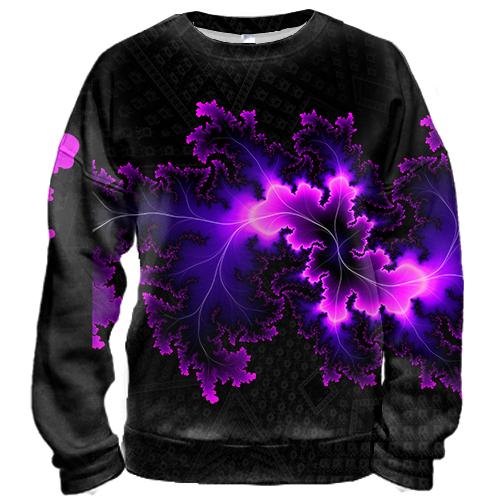 3D свитшот Abstraction neon