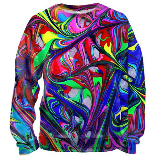 3D свитшот Multicolor abstraction