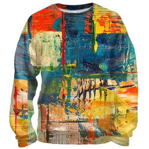 3D свитшот Multicolor abstraction 7