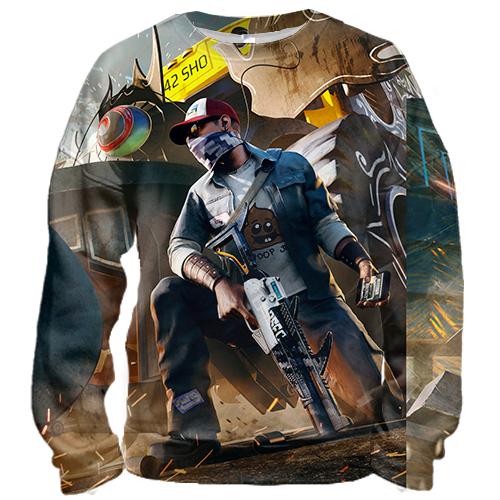 3D свитшот Watch dogs 2