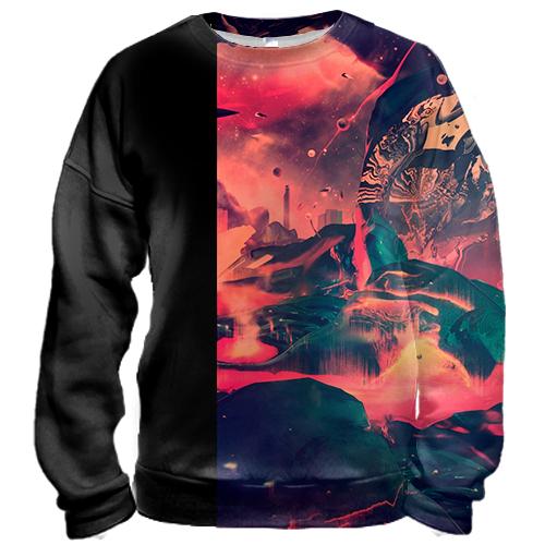 3D свитшот Multicolor abstraction 16