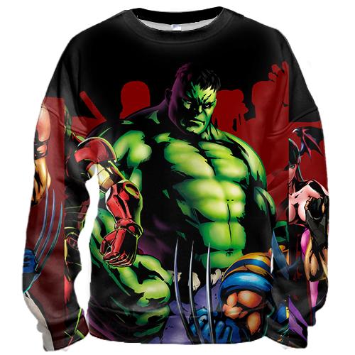 3D світшот Avangers comics