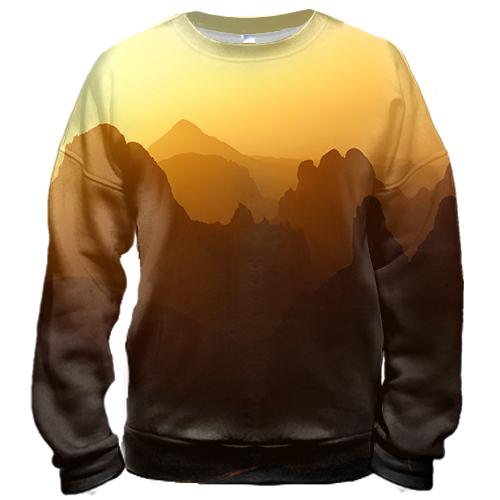 3D світшот Mountains sunset