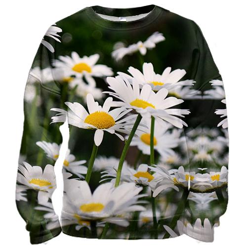 3D свитшот Chamomile pattern
