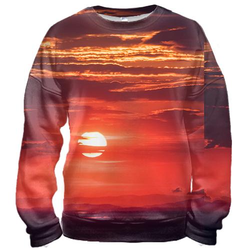 3D світшот Red sunset