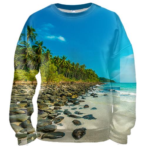 3D свитшот Uninhabited island
