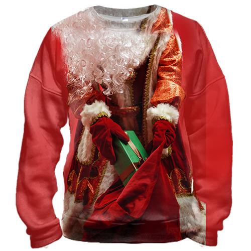 3D свитшот Santa Claus with a bag