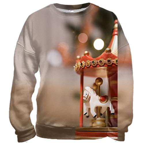3D світшот Christmas carousel