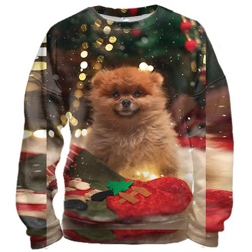 3D світшот New Year dog 4