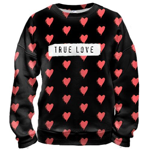 3D свитшот True love