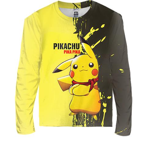 Дитячий 3D лонгслів Pikachu Pika Pika