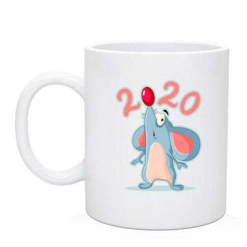 Чашка з новорічним щуром (2020)