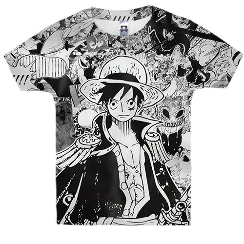Детская 3D футболка Ван Пис, One Piece, манга