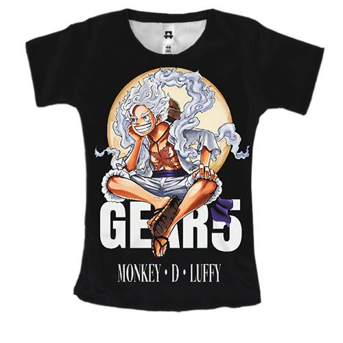 Женская 3D футболка Monkey D Luffy 5 Gear
