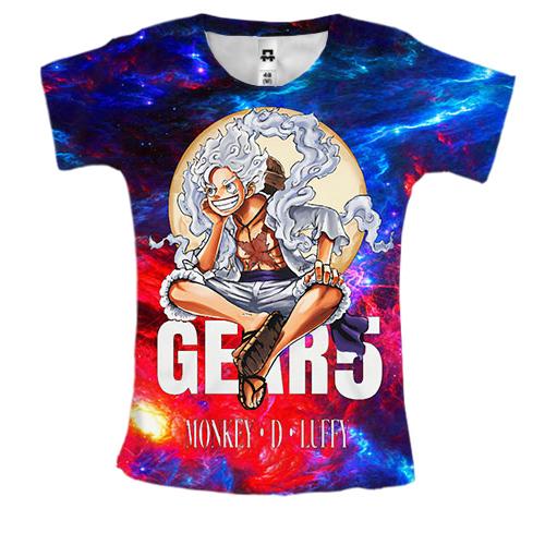 Женская 3D футболка Monkey D Luffy - One Piece, Gear 5