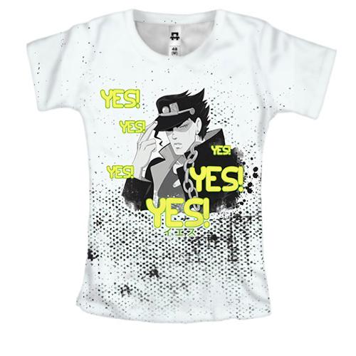 Женская 3D футболка Джотаро Yes, Yes - Невероятные приключения ДжоДжо
