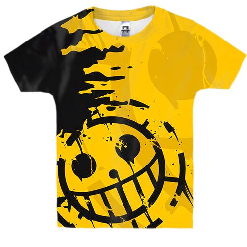 Детская 3D футболка Пираты Сердца - One Piece