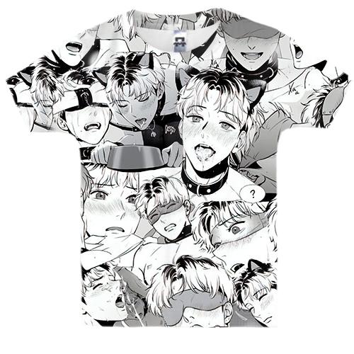 Дитяча 3D футболка Хлопці О Чан У (Ahegao)