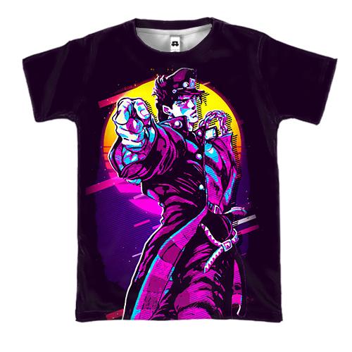 3D футболка Джотаро Куджо, Неон - JoJo’s Bizarre Adventure