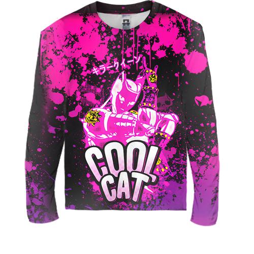 Детский 3D лонгслив Killer Queen, Cool Cat - JoJo's Bizarre Adventure