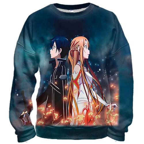 3D свитшот Кирито и Асуна - Sword art Online