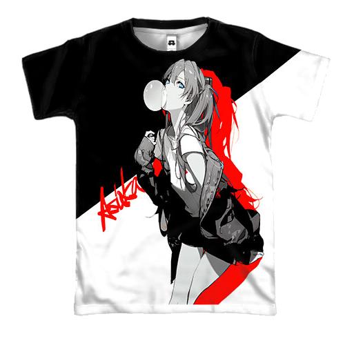 3D футболка Asuka Langley - Evangelion
