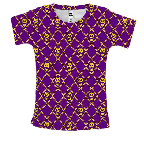 Жіноча 3D футболка KILLER QUEEN, pink pattern - JoJo