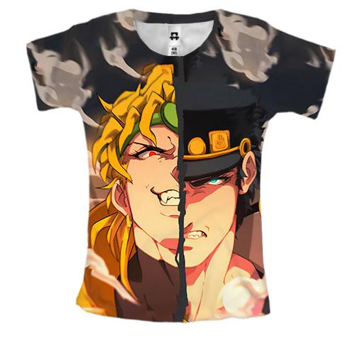 Жіноча 3D футболка Dio Brando x Jotaro Kujo - Jojo's Bizarre Adventure