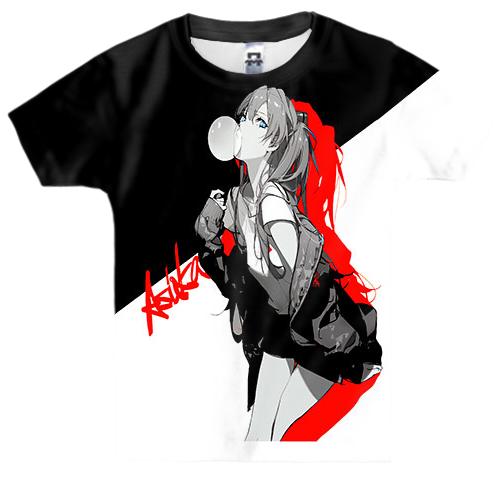 Детская 3D футболка Asuka Langley - Evangelion