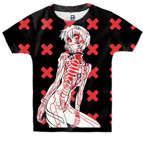 Дитяча 3D футболка Аянамі Рей, X-ray - Evangelion