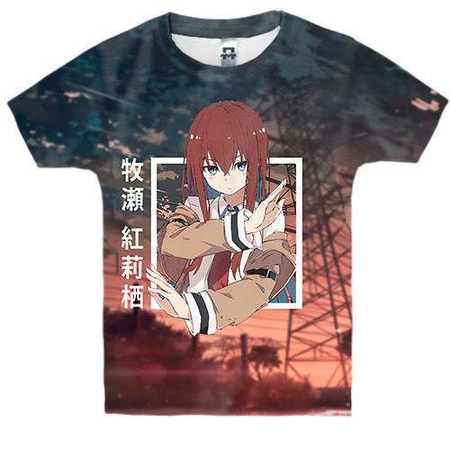 Детская 3D футболка Kurisu Makise - Steins;Gate