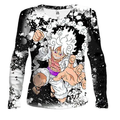 Женский 3D лонгслив Luffy 5 Gear