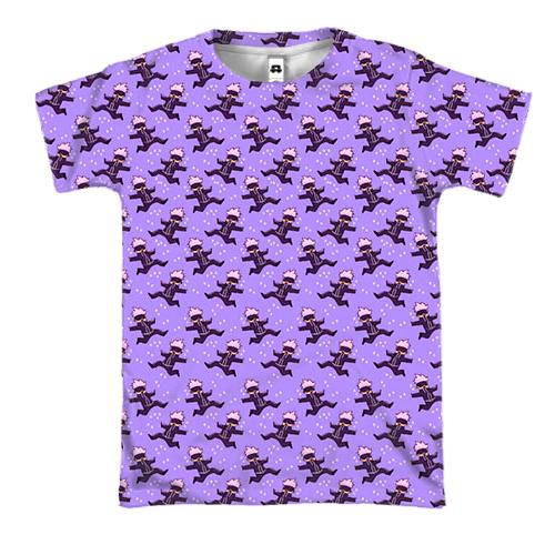 3D футболка Satoru Gojo, pattern