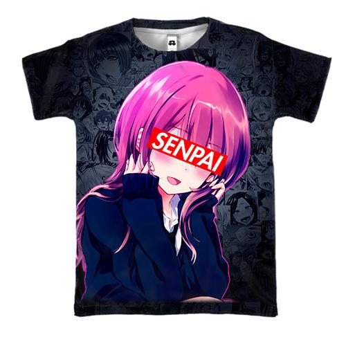 3D футболка Anime (Senpai)