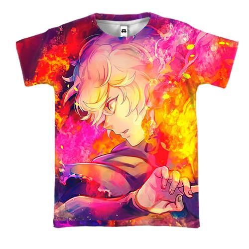 3D футболка Ґабімару у вогні - Пекельний рай