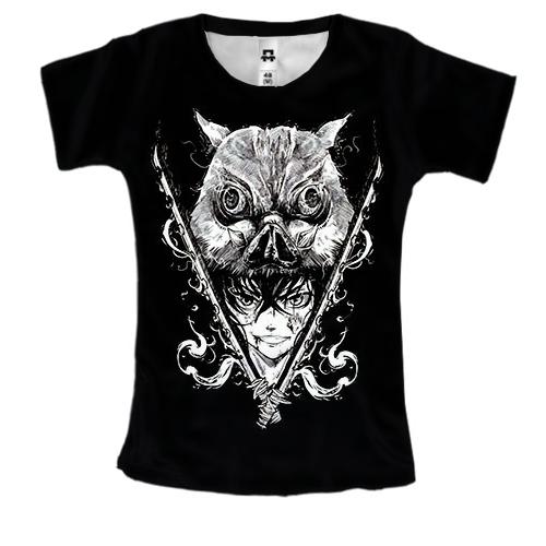Жіноча 3D футболка Іноске, Кабан - Клинок, що розсікає демонів