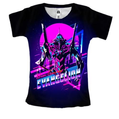 Женская 3D футболка Eva01, NeonGenesis - Evangelion